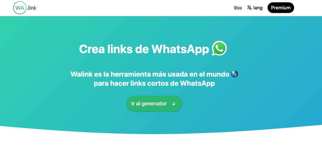 Cómo crear un link de WhatsApp: WA.link